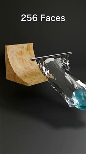 Blender physics: One face versus a million faces