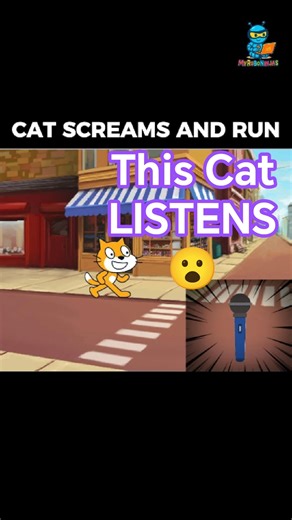 I Coded a Cat That Listens to Sound 🐱🎤 #shorts