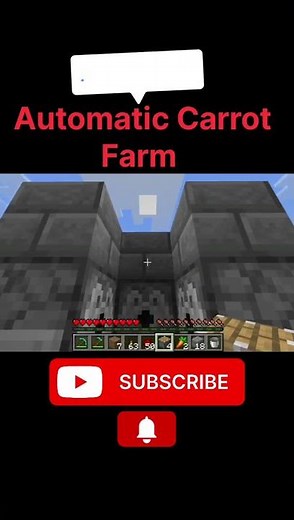 🌱 Minecraft Automatic Carrot Farm | Easy Survival Farm Tutorial