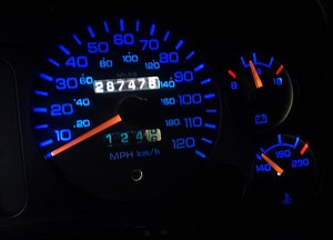 DIY: changing gauge cluster color using lighting gels...
