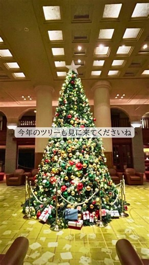 ホテルオークラ京都 Hotel Okura Kyoto on Instagram: "今年も高さ約5ｍのクリスマスツリー がホテルオークラ京都 のロビーに登場いたしました🎄 玄関やロビー大階段、17Fレストラン前など、館内各所も華やかな雰囲気に包まれています。 本日17:30からホテル周辺のライトアップ も開始✨ 光煌めく季節に、ぜひホテルオークラ京都にお越しください。 #クリスマスツリー #ホテルオークラ京都 #hotelokurakyoto #okurahotels"