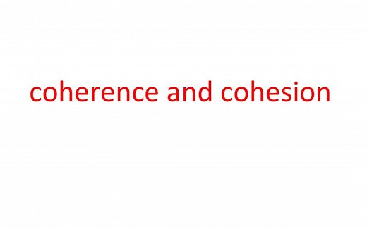 Coherence and Cohesion in Academic Writing
