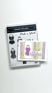 12K views · 566 reactions | I love this simple summer card using the Sunny Splash Stamp Set and the bright Butterfly Kisses DSP! Paper piecing is a super easy technique and it's also a great use for any extra scraps of DSP you may have lying around. | Sara Douglass, Stampin' Up! CEO | Facebook
