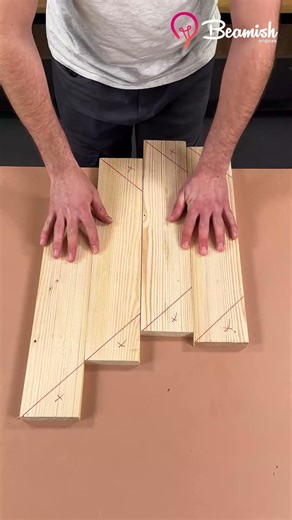 DIY wood planks into square frame #diywood #frame #hometips