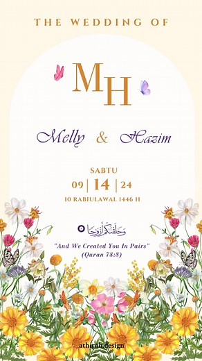 New Design: KASTURI 🌼 Floral & Aesthetic Wedding Cards | Order Now