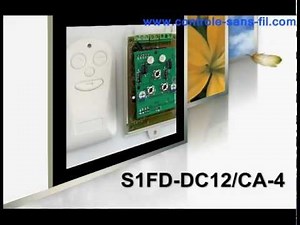 Commande moteur sans fil 9v 12v 24v fonction temporisation S1FD-DC12 & CA-4