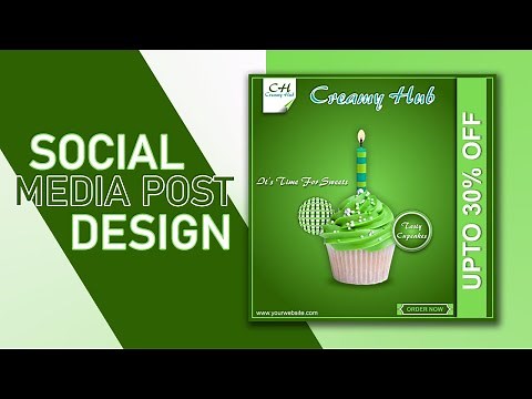 How To Create Social Media Post Design - CorelDRAW Tutorial