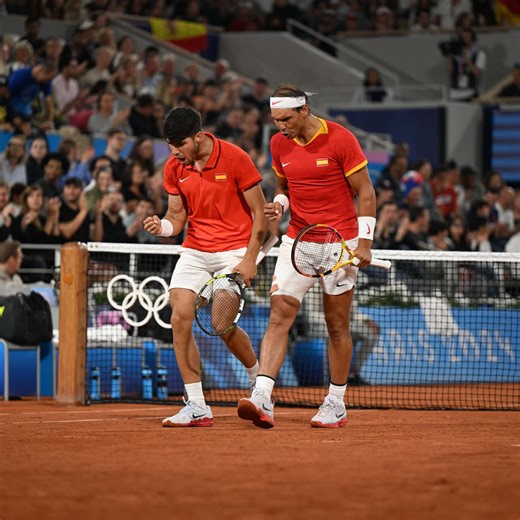 This was special. Paris 2024 #nadal #alcaraz #tennis #edit | tennis