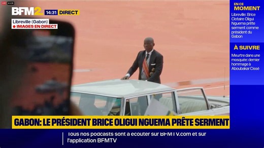 Libreville: Brice Clotaire Oligui Nguema prête serment comme président du Gabon