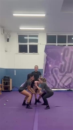 let’s never talk about the faces i pull when flying #cheer #stunt #save @maddy.ashby @jess.montaguex @bella x