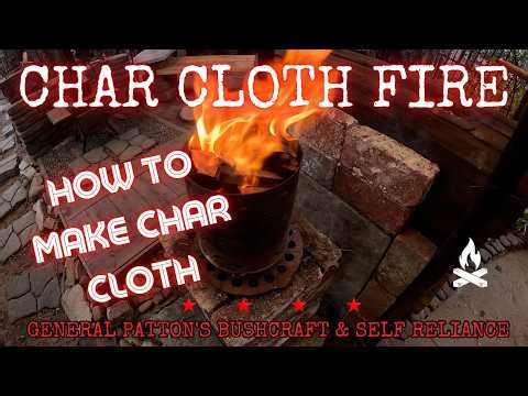 DIY - HOW TO MAKE CHAR CLOTH #diy