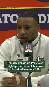 171K views · 3.5K reactions | Saquon speaking on weighting out pros and cons before ultimately choosing Philly #FlyEaglesFly | Fly Phamily | Facebook