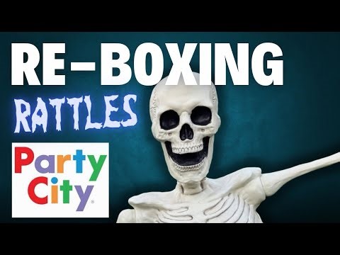Rattles Giant Groundbreaker Skeleton Re-Boxing 2024 Party City