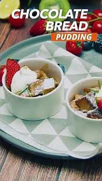👨‍🍳 Weekly Quick Air-Fryer Recipe --- Chocolate Bread Pudding👨‍🍳
