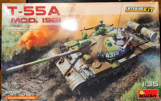 【模型测评】miniart 1/35 苏军 T-55中型坦克1981型全内构模型