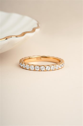 Eternity Ring by Sami Jewels, Diamond Ring, Promise Ring, Stackable Rings, Wedding Band, Eternity Band, Dainty Ring, Bridal Jewelry - Etsy Australia