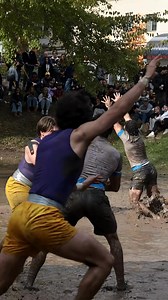 The 2025 Michigan Mudbowl pitted host fraternity Sigma Alpha Epsilon against Phi Delta Theta in a muddy football game for charity. The tournament, which culminated with a final showdown on Saturday, raised more than $83,000 for C.S. Mott Children's Hospital and the Rogel Cancer Center at Michigan Medicine. Phi Delta Theta claimed bragging rights in a chaotic game that, at one point, saw three touchdowns on three consecutive plays. (Jacob Hamilton | MLive) | MLive.com