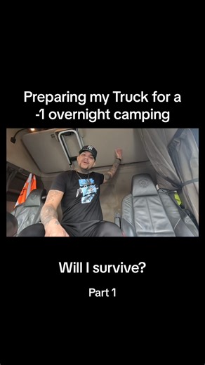 17K views · 129 reactions | I’m preparing for a -1 overnight camping in my truck #trucker #Trucking #truckcamperlife | Trucking Uk | Facebook