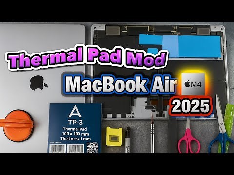 MacBook Air M4 Thermal Pad Mod 2025 – How to Install (Step-by-Step)