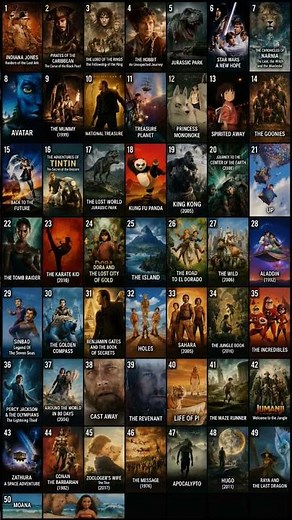 50 Best Adventure Movies & TV Shows | Epic Quests, Survival, Fantasy & Treasure Hunts #movie #edit