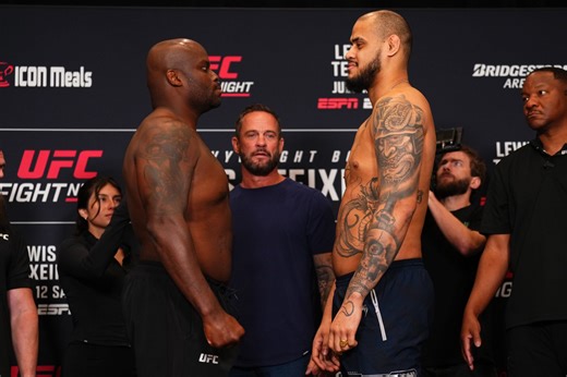 Derrick Lewis vs Tallison Teixeira UFC Nashville result: 6'7" giant KO'd in 35 seconds to end winning streak
