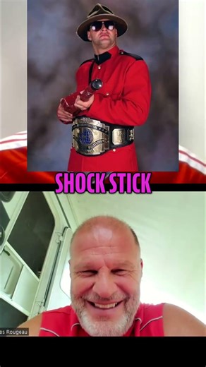 Hating The Mountie's Shock Stick #jacquesrougeau #themountie #wwf #wwe #podcast #shorts #fyp #wcw