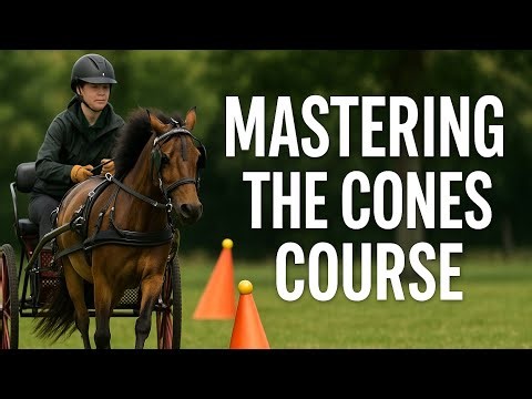 Miniature Horses - Mastering the Cones Course in Combined Driving