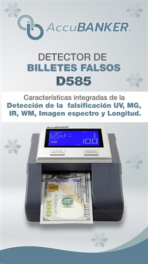 Accubanker USA en Venezuela on Instagram: "Hoy te contamos más sobre nuestra D585 💵 🔹Beneficios: - 4 orientaciones para un fácil uso, sin entrenamiento. - Reporte detallado del Valor Total y Valor Parcial (pordenominación) de los billetes analizados. - Interfase para Impresión del Reporte como Recibo de cliente. - Interfase de usuario de fácil operación. - Su interfase para PC permite que el software se actualice. fácilmente por el usuario. - Alta velocidad de detección. Recuerda que puedes co