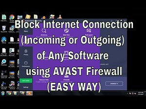 How to Use Avast Firewall to Block Internet Connection of application