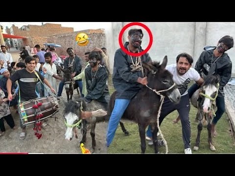 Choro Ka Moo Kala Kr Ky Donkey Ride Krwa Di 🤬