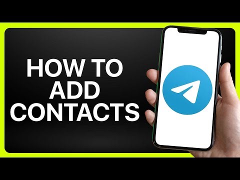 How To Add Contacts in Telegram ! Tutorial