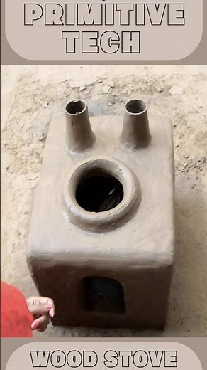 How to Build a Powerful & Eco-Friendly Primitive Tech Smokeless Wood Stove Using Mud and Bricks 🌍