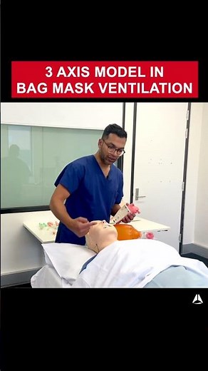 3 Axis Model in Bag Mask Ventilation | #anesthesia #bagmaskventilation #airway