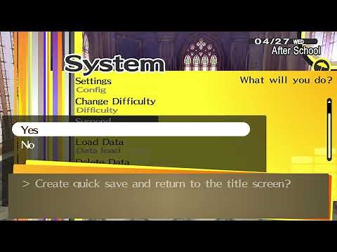 How to use Quick Save Feature in Persona 4 Golden Remastered