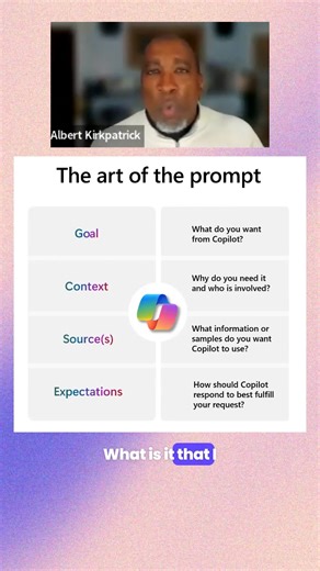 Copilot can do amazing things, but only if you know how to ask. 💡 Join AI expert Albert Kirkpatrick for quick, actionable lessons on crafting prompts that drive productivity and creativity. 🚀 Register today for our free Microsoft Copilot Webinar Series: https://resources.educate360.com/microsoft-copilot-series #Copilot #MicrosoftCopilot #CopilotTraining | New Horizons Computer Learning Centers