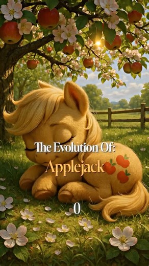 Axium on Instagram: "The Evolution Of Applejack 🍎 #ai #viral #reel #fyp #history #cartoon #applejack #mylittlepony"