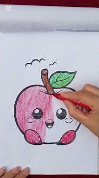 🎨 Coloring a Red Apple | Easy Coloring for Kids