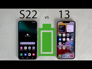 iPhone 13 vs Galaxy S22 Battery Life DRAIN Test