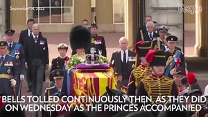 Prince William and Prince Harry's Appearance at Procession Echoes Heartbreaking Walk to Diana's Funeral