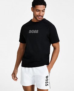 BOSS by Hugo Boss Men's Logo Graphic T-Shirt & Logo-Print 6" Swim Trunks, Created for Macy's - Macy's