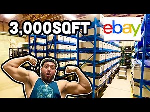EBAY WAREHOUSE TOUR!! 3000sqft / Reselling warehouse / E-commerce