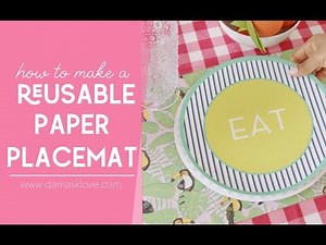 How to Make a Paper Placemat