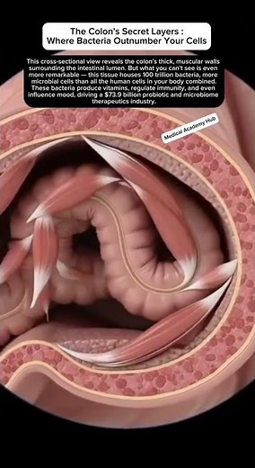 The Colon's Secret Layers: Where Bacteria Outnumber Your Cells