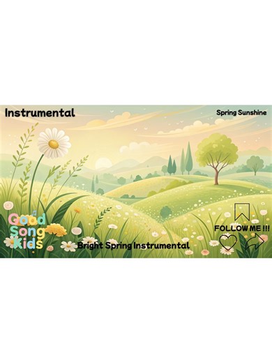 🎵 Spring Sunshine | Bright Spring Instrumental | Good Song Kids Spring Sunshine is a joyful and uplifting instrumental song inspired by warm sunshine, blooming flowers and fresh spring mornings. With light, cheerful melodies and a gentle rhythmic flow, this piece captures the happy feeling of playing outside on a bright and beautiful day. Created especially for kids, this instrumental supports positive moods, imaginative play, gentle movement and happy learning moments - perfect for playtime, p