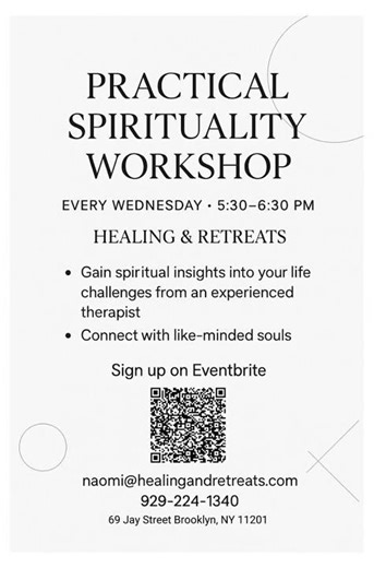 Practical Spirituality Workshop in NYC #higherconsciousness #spiritualhealing