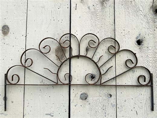 Wrought Iron Sunny Dale Garden Fence - Rustic Metal Border Edging - Etsy