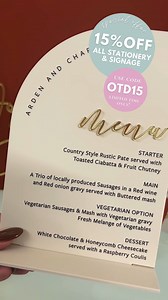 Elevate your wedding decor with our exquisite wedding signs! ✨...