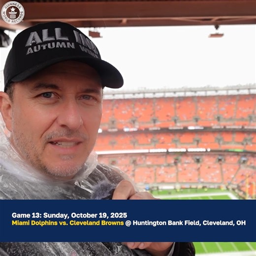 The fastest time to visit all NFL stadiums is 72 days, 20 hours, and 56 minutes 🤯 | Guinness World Records