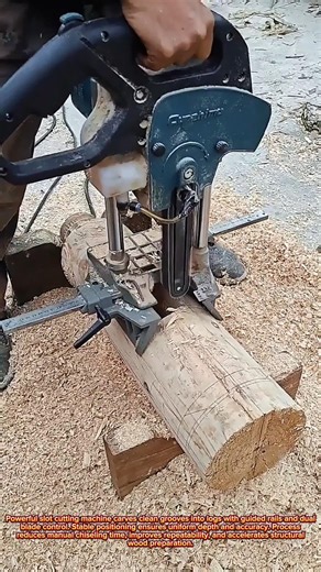 Precision Log Slot Cutting Machine Transforms Woodworking Speed