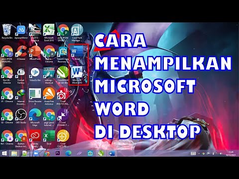 Cara Menampilkan Aplikasi Ms Word Di Desktop Pada Windows 7,8,10